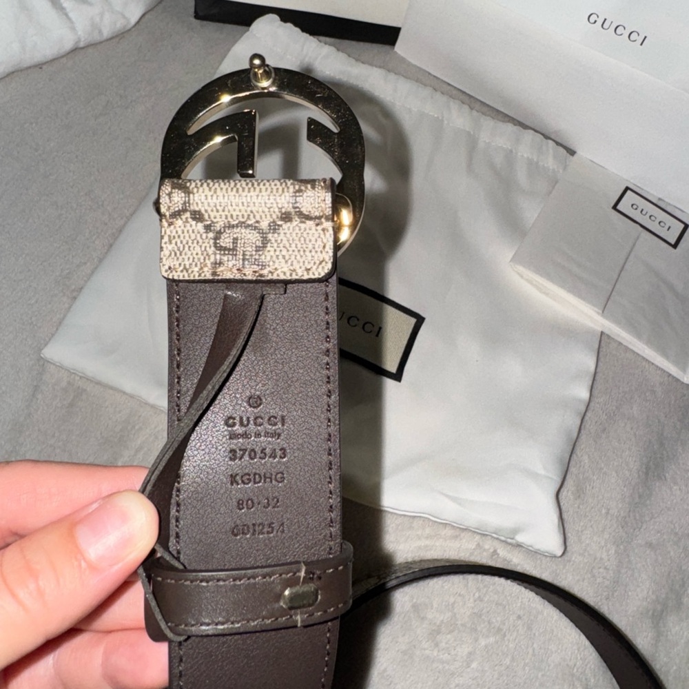 Gucci Dark Brown Belt with Silver Buckle - Picture 5 of 6